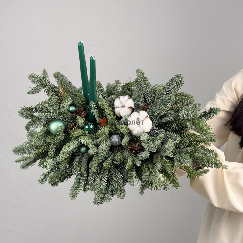 Новогодняя композиция на стол